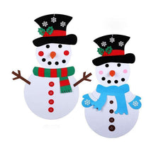 Load image into Gallery viewer, DIY Felt Christmas Snowman Set
