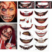 Load image into Gallery viewer, 🎃Halloween prank makeup temporary tattoo🎃
