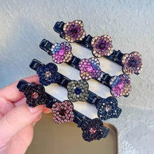 Load image into Gallery viewer, Three Flower Side Hair Clip
