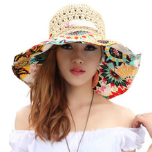 Load image into Gallery viewer, Fashion Hollow Printed Sun Hat
