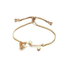Load image into Gallery viewer, Rose Flower Charm Bracelet
