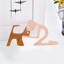 Load image into Gallery viewer, Gift For Pet Lovers - Wood Sculpture Table Ornaments - The Love Between You And Your Fur-Friend
