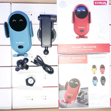 Load image into Gallery viewer, Smart Wireless Auto-Sensing Car Phone Holder Charger
