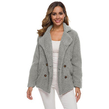 Load image into Gallery viewer, Warm Plush Coat Lapel Jacket
