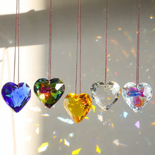 Load image into Gallery viewer, Hanging Heart Suncatcher Prism Crafts

