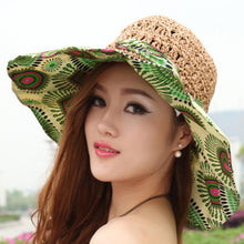 Load image into Gallery viewer, Fashion Hollow Printed Sun Hat
