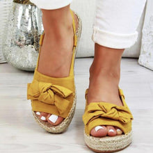 Load image into Gallery viewer, Womens Bow Tie Knot Flat Sandals
