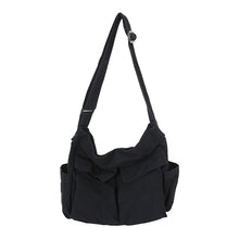 Load image into Gallery viewer, Canvas Solid Color Messenger Bag
