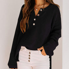 Load image into Gallery viewer, Button Solid Sweater
