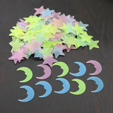 Load image into Gallery viewer, 3D Glowing Stars and Moon Stickers
