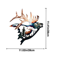 Load image into Gallery viewer, Rustic Style Wild Animals Metal Wall Decoration Art
