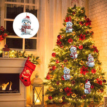Load image into Gallery viewer, Acrylic Snowman Stacked Christmas Ornaments
