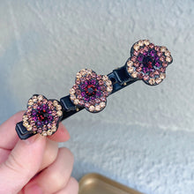 Load image into Gallery viewer, Three Flower Side Hair Clip
