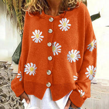 Load image into Gallery viewer, Knit Sweater Button Long Sleeve Loose Cardigan

