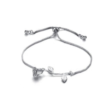 Load image into Gallery viewer, Rose Flower Charm Bracelet

