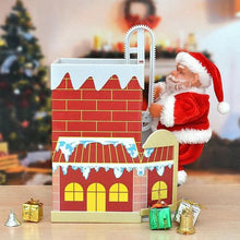 Load image into Gallery viewer, 🎅Electric Chimney Climbing Santa Claus Musical Toys🎄
