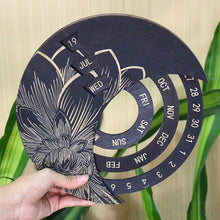 Load image into Gallery viewer, Wooden Wall Mounted Moon Calendar

