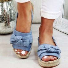 Load image into Gallery viewer, Womens Bow Tie Knot Flat Sandals
