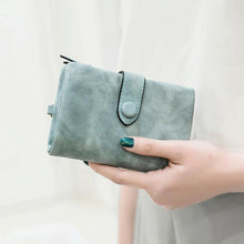 Load image into Gallery viewer, Small Leather Trifold Wallets For Women

