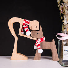 Load image into Gallery viewer, Gift For Pet Lovers - Wood Sculpture Table Ornaments - The Love Between You And Your Fur-Friend
