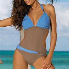 Load image into Gallery viewer, 2019 New Sexy Swimsuit Multicolored Leak Back Triangle
