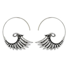 Load image into Gallery viewer, Vintage Peacock Tassel Earrings
