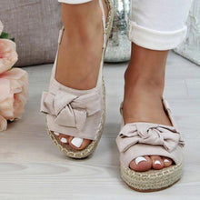 Load image into Gallery viewer, Womens Bow Tie Knot Flat Sandals
