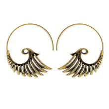 Load image into Gallery viewer, Vintage Peacock Tassel Earrings
