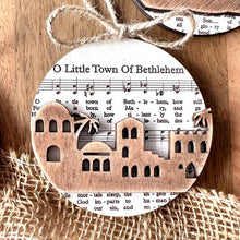 Load image into Gallery viewer, Music Sheet Nativity Ornament
