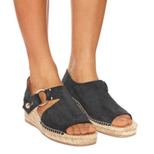 Load image into Gallery viewer, Comfortable Peep-toe Wedge Sandals
