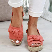 Load image into Gallery viewer, Womens Bow Tie Knot Flat Sandals
