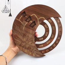 Load image into Gallery viewer, Wooden Wall Mounted Moon Calendar
