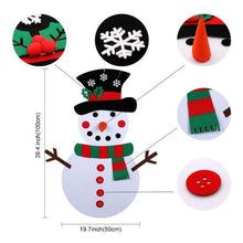 Load image into Gallery viewer, DIY Felt Christmas Snowman Set
