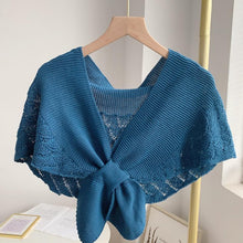 Load image into Gallery viewer, Fishtail Mini Knitted Shawl
