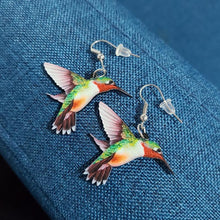 Load image into Gallery viewer, Acrylic Drop Bird Earrings
