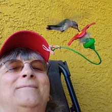 Load image into Gallery viewer, Hat Clip Hummingbird Feeder
