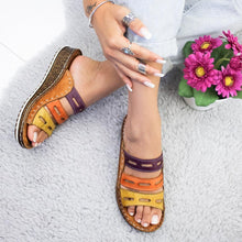 Load image into Gallery viewer, Modern Multi-color Stitching Slippers
