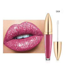 Load image into Gallery viewer, Diamond Lip Gloss Matte To Glitter Liquid Lipstick Waterproof
