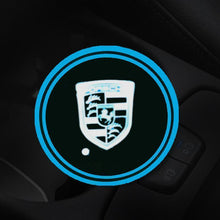 Load image into Gallery viewer, 7 Colors Led Changing USB Charging Car Logo Cup Lights up Holder
