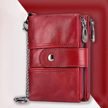 Load image into Gallery viewer, Anti-magnetic Tassel Leather Card Case Coin Purse

