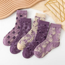 Load image into Gallery viewer, Womens Floral Cotton Socks (10 Pairs)
