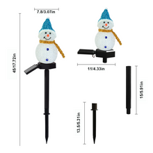 Load image into Gallery viewer, Waterproof Solar Snowman Lamp
