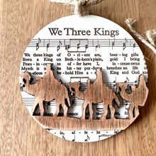 Load image into Gallery viewer, Music Sheet Nativity Ornament
