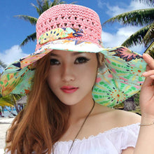 Load image into Gallery viewer, Fashion Hollow Printed Sun Hat
