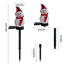 Load image into Gallery viewer, Waterproof Solar Snowman Lamp
