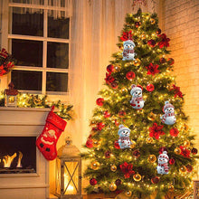 Load image into Gallery viewer, Acrylic Snowman Stacked Christmas Ornaments
