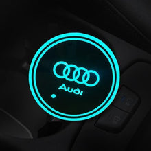 Load image into Gallery viewer, 7 Colors Led Changing USB Charging Car Logo Cup Lights up Holder
