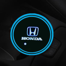 Load image into Gallery viewer, 7 Colors Led Changing USB Charging Car Logo Cup Lights up Holder
