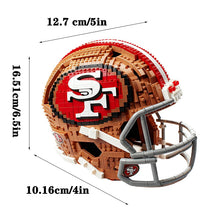 Load image into Gallery viewer, NFL Construction Helmet Building Blocks

