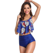Load image into Gallery viewer, 2020 new sexy printed ruffled bikini swimsuit
